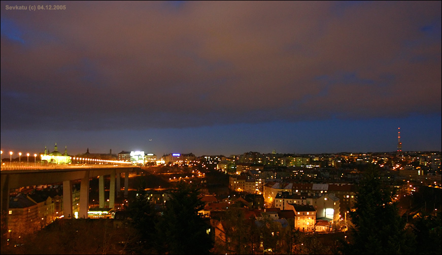 © Sevkatu - Prague at night. Vyšehrad